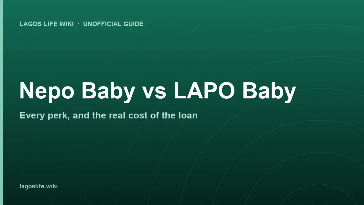 Nepo Baby vs LAPO Baby in Lagos Life